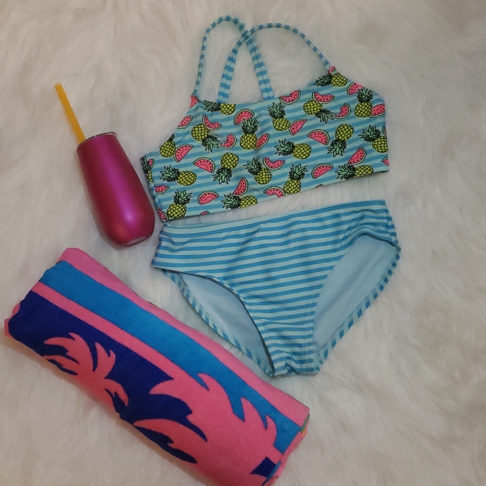 Blue bikini
